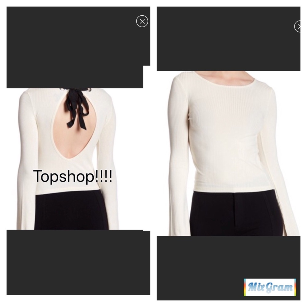 Host Pick!TOPSHOP tie back cropped top!